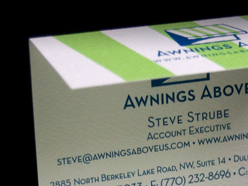 Awnings Business Card