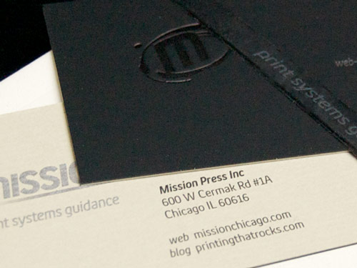 Mission Press Business Cards and Notebook